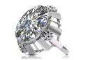 Zircon Sterling silver 925 Ring Vintage Jewlery vrc043s